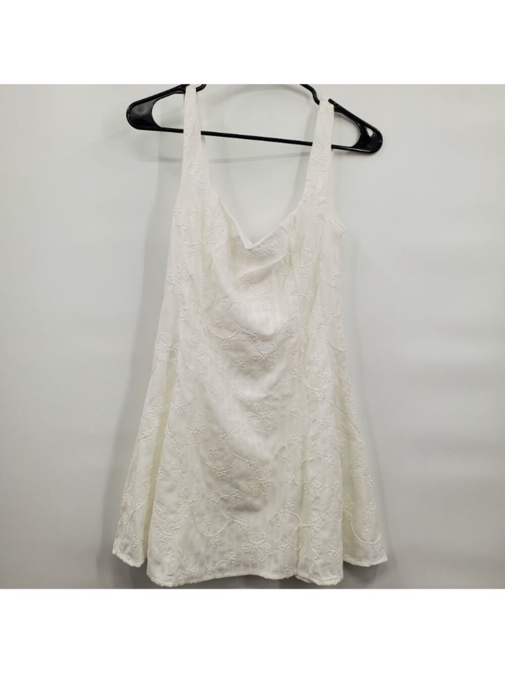 Princess Polly You Can Embroidered Mini Dress Women Size US 4 NWT Square Neck - Picture 3 of 16